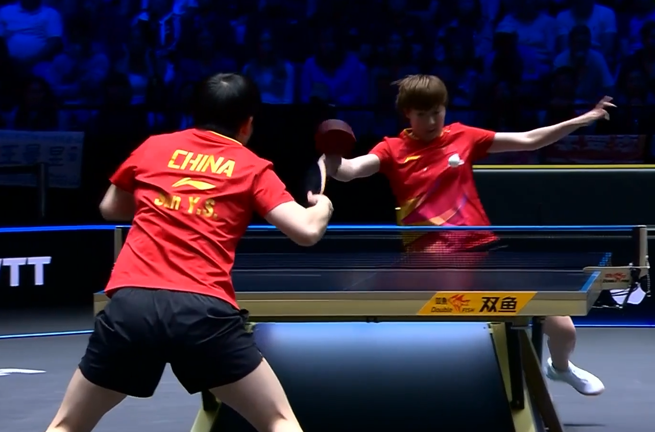 外加接发拧, 领先, 第六局孙颖 外加接发拧, 领先, 第六局孙颖